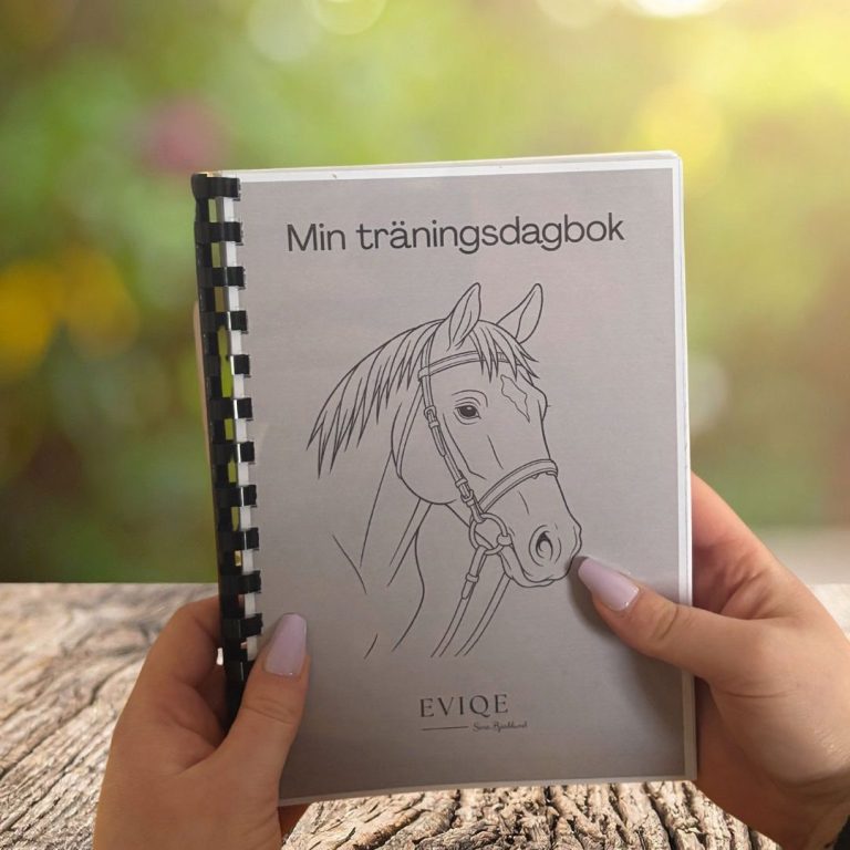eviqes handgjorda träningsdagbok för ryttare
